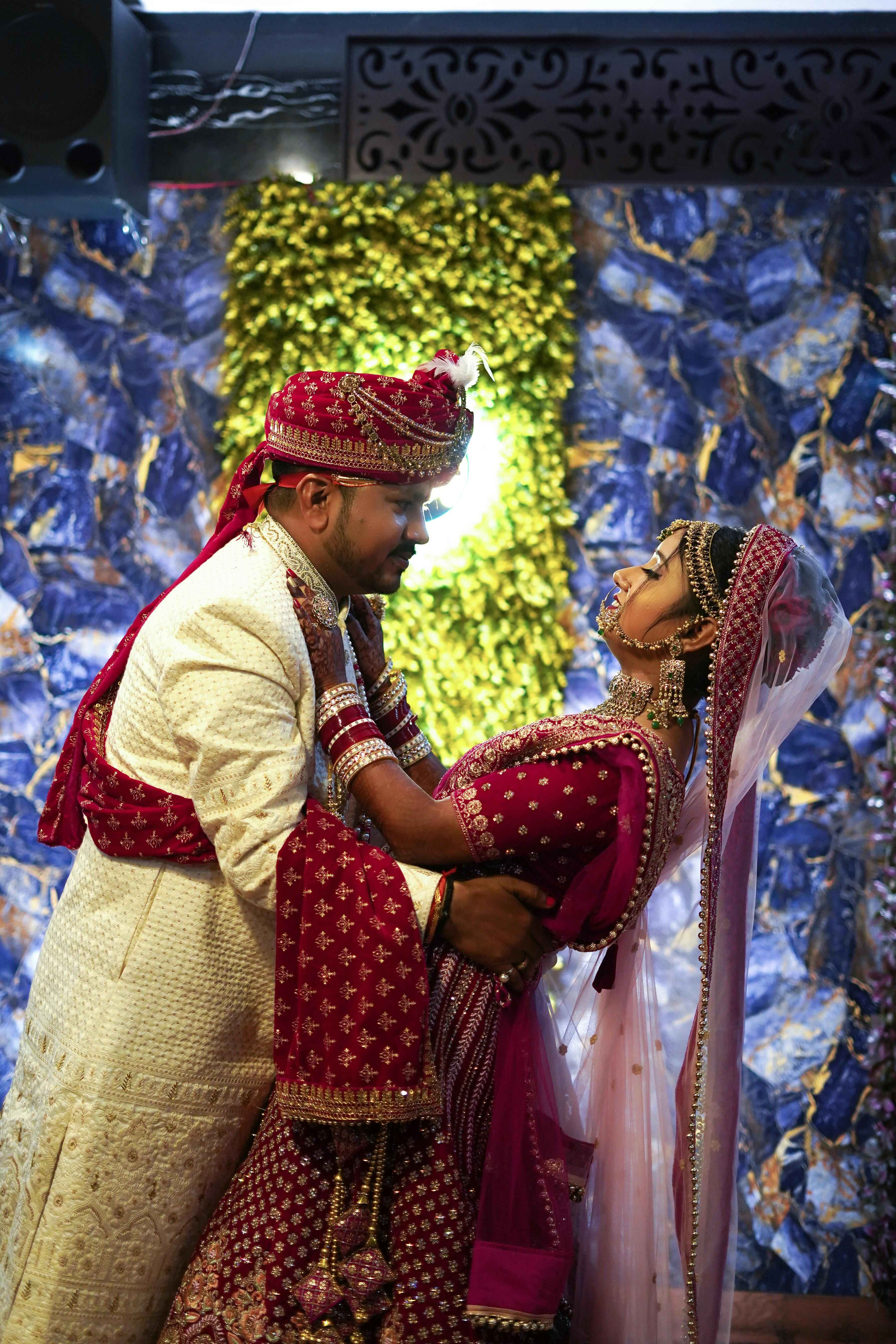Happy couple at wedding